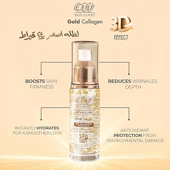 Eva Skin Clinic Anti-Ageing Gold Collagen Skin Rejuvenating Facial Serum 30 Ml