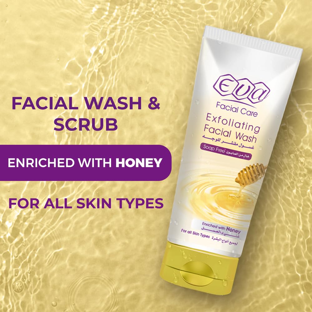 Eva Facial Wash Enriched With Honey For All Skin Types 150 Ml