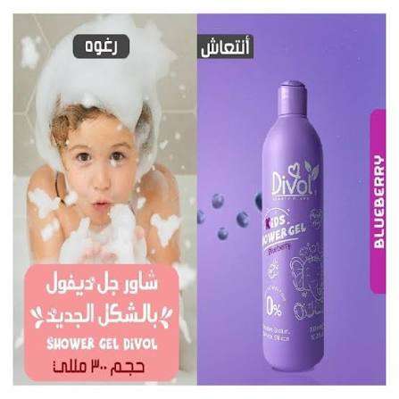Divol Shower Gel  BlueBerry 300 ml