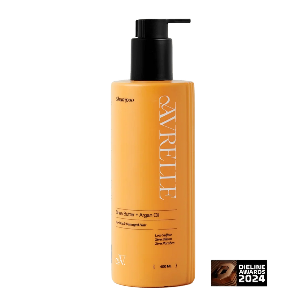 AVRELLE SHEA BUTTER + ARGAN OIL LOW SULFATE SHAMPOO FOR  DRY AND DAMAGED HAIR