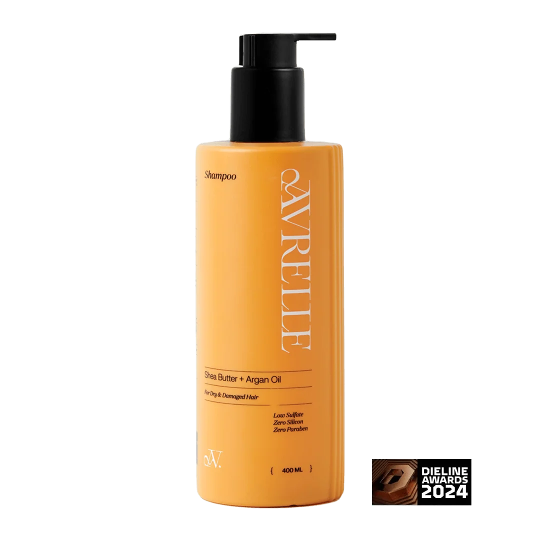 AVRELLE SHEA BUTTER + ARGAN OIL LOW SULFATE SHAMPOO FOR  DRY AND DAMAGED HAIR
