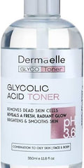 Dermaelle Gentle Exfoliating & Radiance Glycolic Acid Toner 350ml