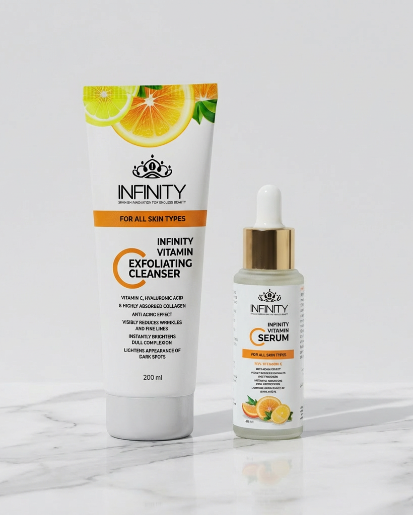 Infinity Vitamin C Serum + Vitamin C Cleanser - Promopack