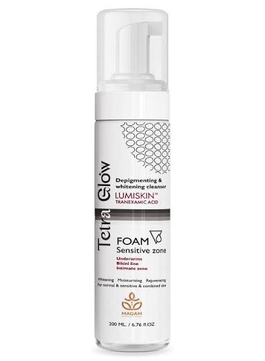 Tetra Glow Sensitive Zone Whitening Foam (200 ml)