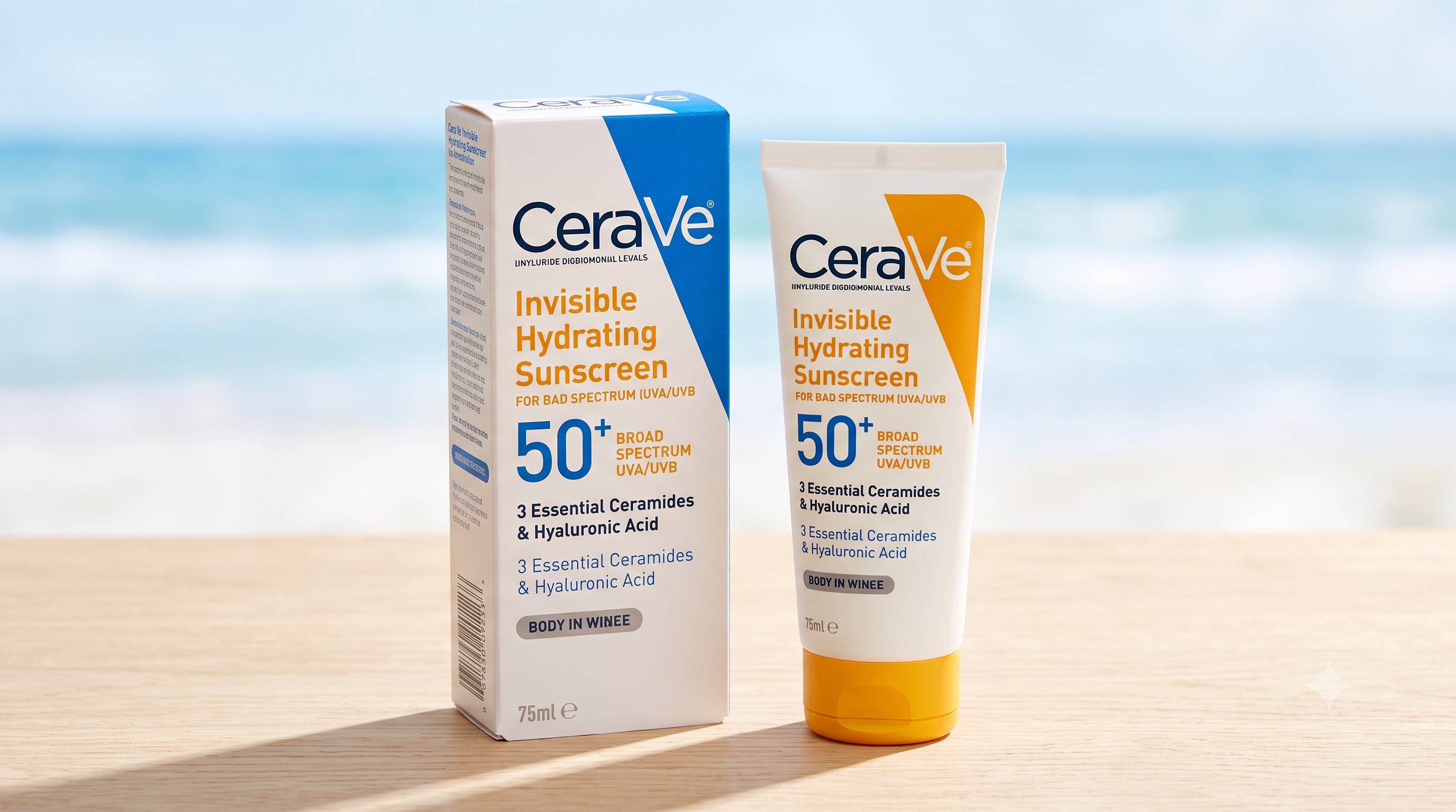 Cerave Invisible Hydrating SPF 50+ Sunscreen - 75ml