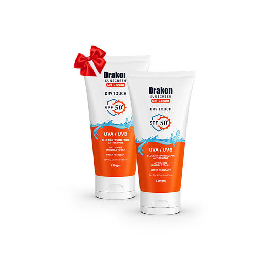 drakon sunscreen gel cream promo 150mg