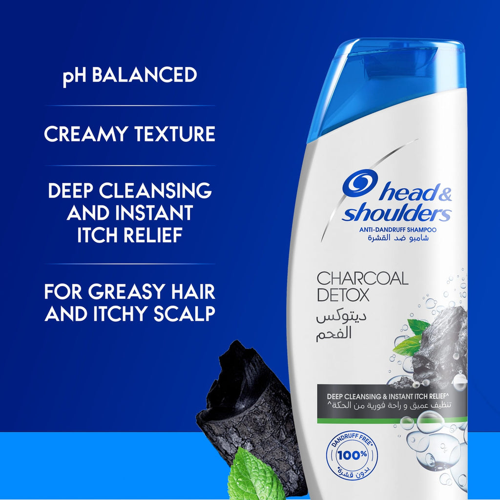 Head & Shoulders Charcoal Detox Anti-Dandruff Shampoo 600ml