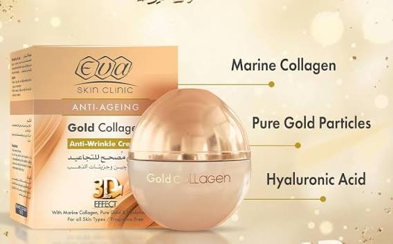 Eva Skin Clinic Anti-Ageing Gold Collagen Anti-Wrinkle Cream 50 Ml