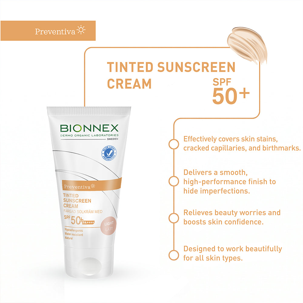 Bionnex Preventiva Sunscreen Cream SPF+50 Tinted