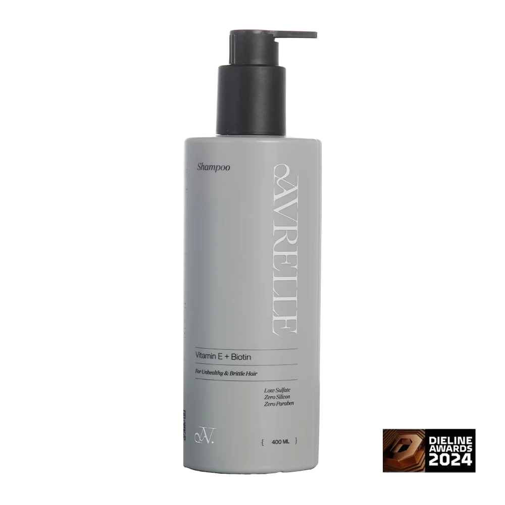 AVRELLE VITAMIN E + BIOTIN LOW SULFATE SHAMPOO FOR UNHEALTHY AND BRITTLE HAIR