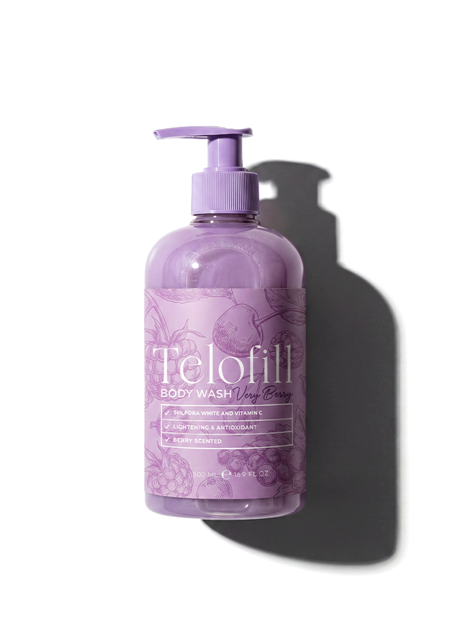 Telofill Very Berry Body Wash 1+1