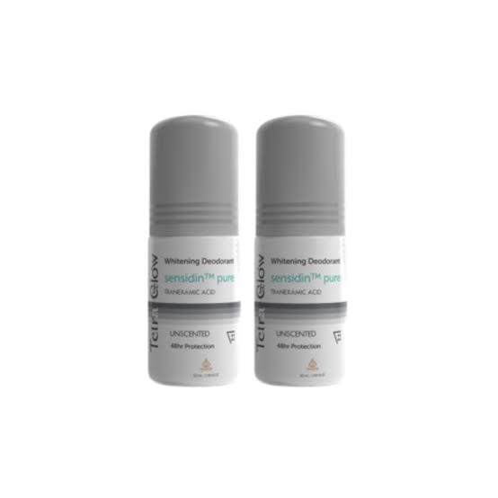 Tetra Glow Whitening Deodorant Roll On - Unscented - Promo Pack (1+1)