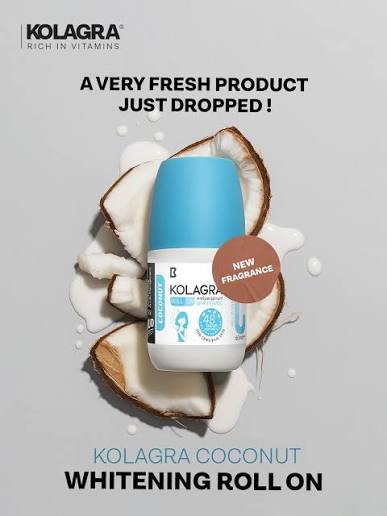 Kolagra whitening Roll on 2*1 Coconut promo pack 1+1