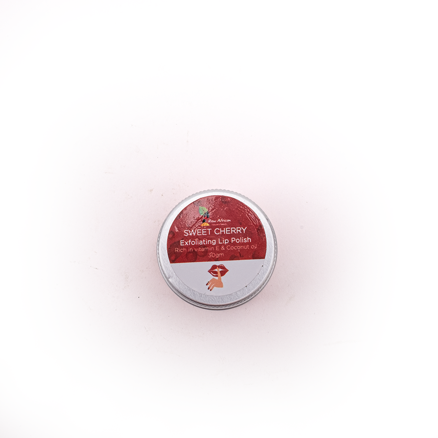 Raw African Lip Polish Exfoliating Sweet Cherry