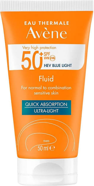 Avene Fluid SPF 50+ Sunscreen - 50ml