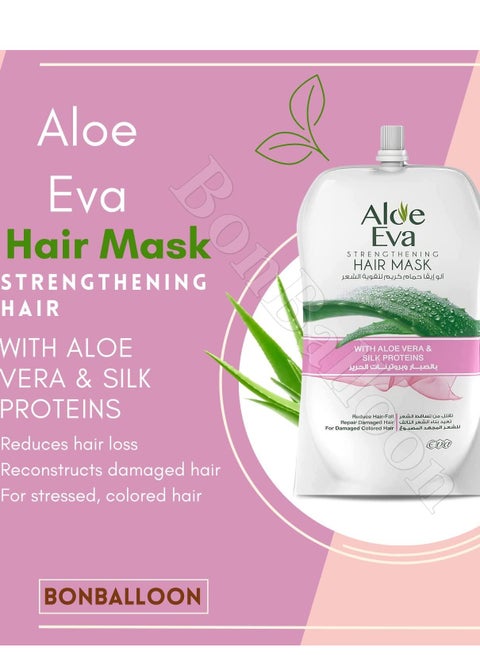 Aloe Eva Hair Mask Pouch With Aloe Vera & Silk Proteins 250 Gm