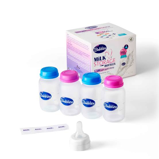BUBBLES BOTTLES زجاجات حفظ لبن الام