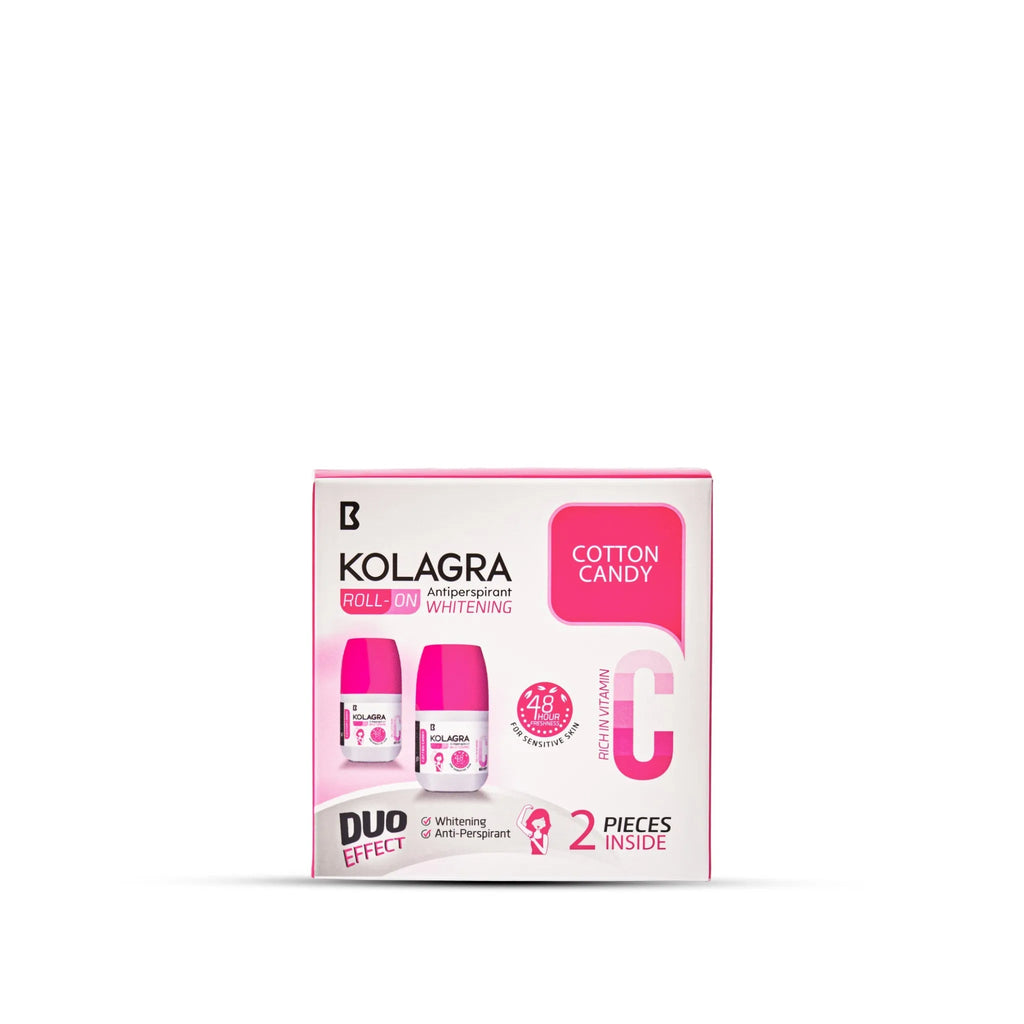 Kolagra whitening Roll on 2*1 promo pack 1+1 Cotton Candy