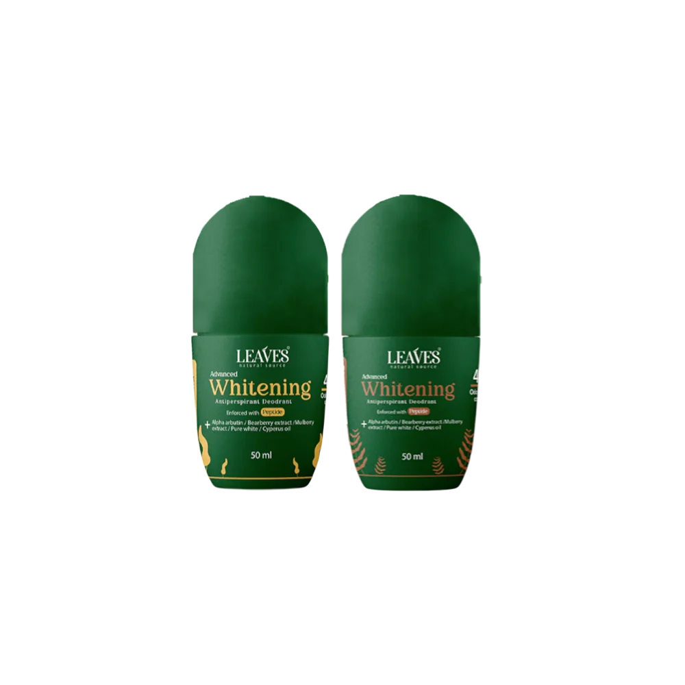Leaves Advanced Whitening Antiperspirant Deodorant Box - Velvet Vanilla & Warm Chocolate