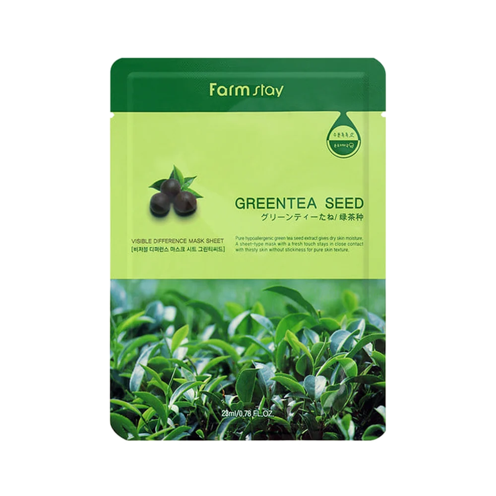 Farm Stay Visible Difference Mask Sheet Green Tea Seed