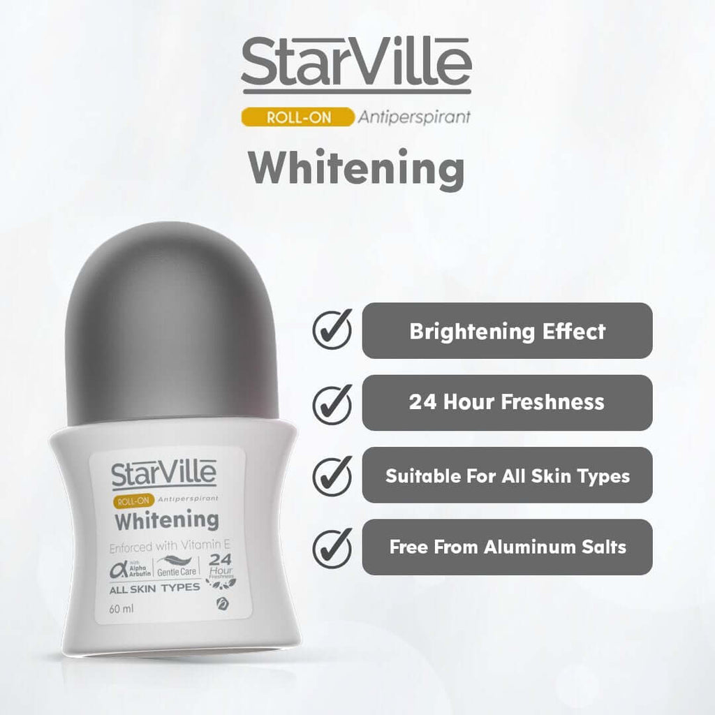 Starville Whitening Roll On Lavender Scent 60 ml