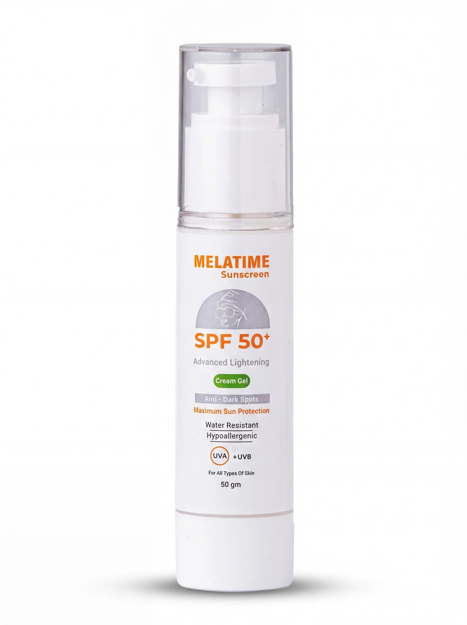Melatime sunscreen SPF 50+ (Advanced Lightening formula )