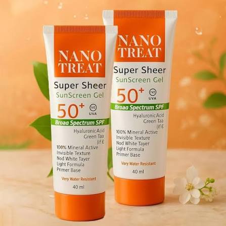 Nano-treat Sun Screen Super Sheer Transparent Gel 1+1
