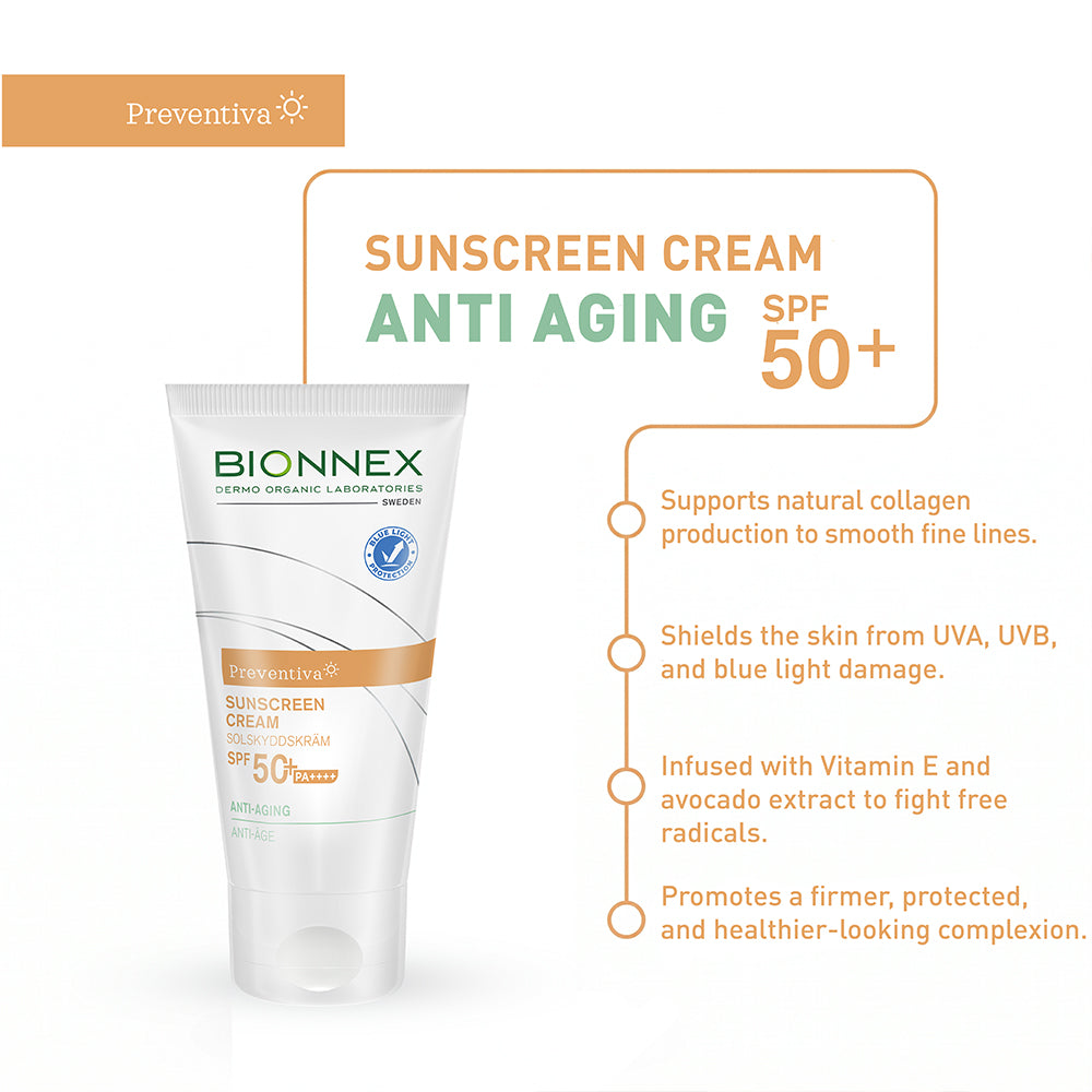 Bionnex Preventiva Sunscreen Cream Anti Aging SPF50+
