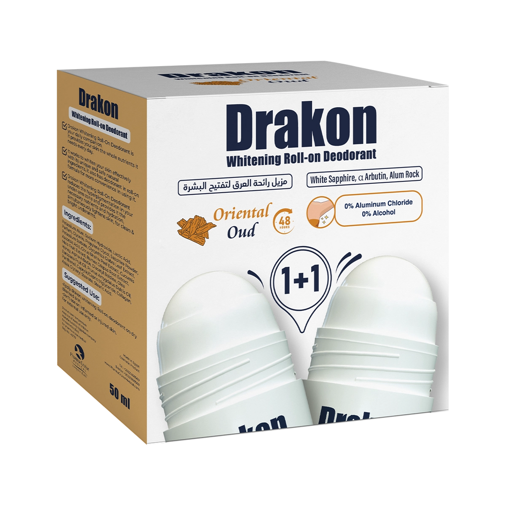 Drakon® Promopack Drakon Whitening Roll on Oriental Oud (1+1 Free)