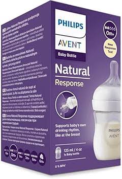 Avent Natural Response Baby Bottle 0m+ - 125ml
