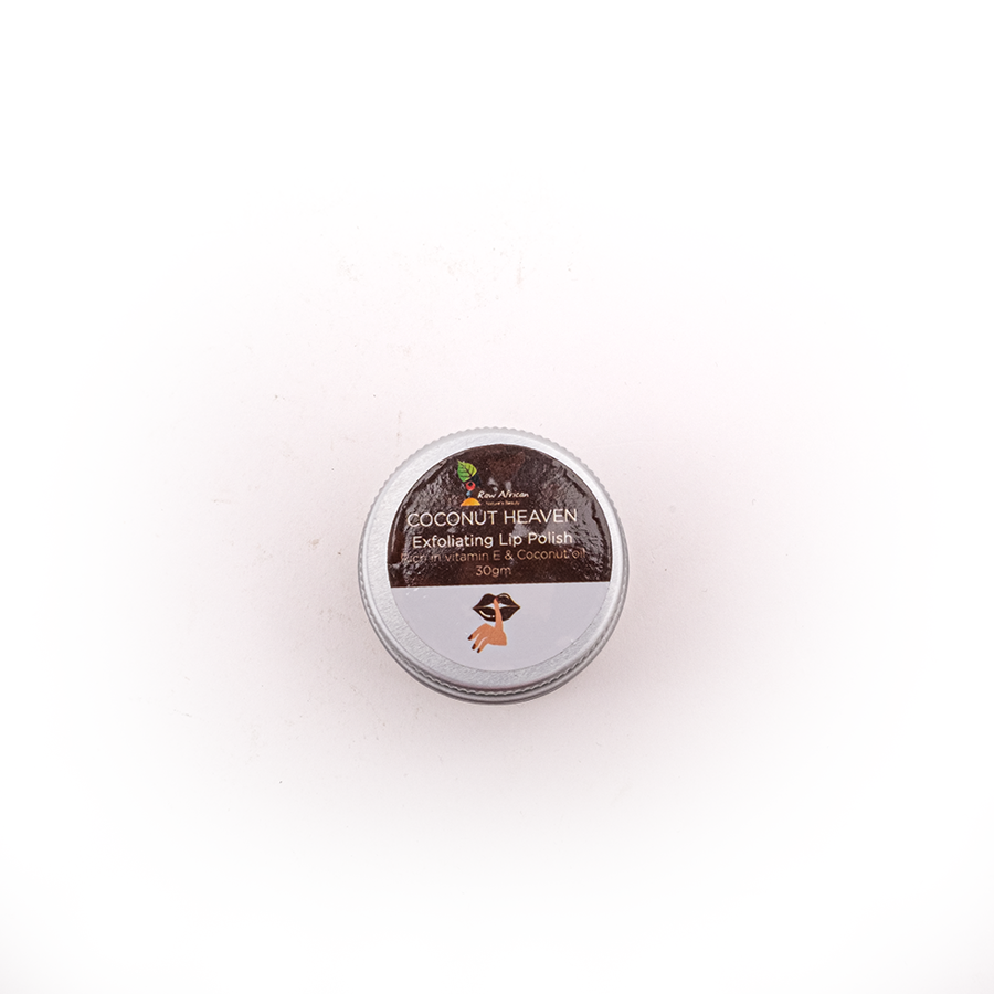 Raw African Lip Polish Exfoliating Coconut Heaven