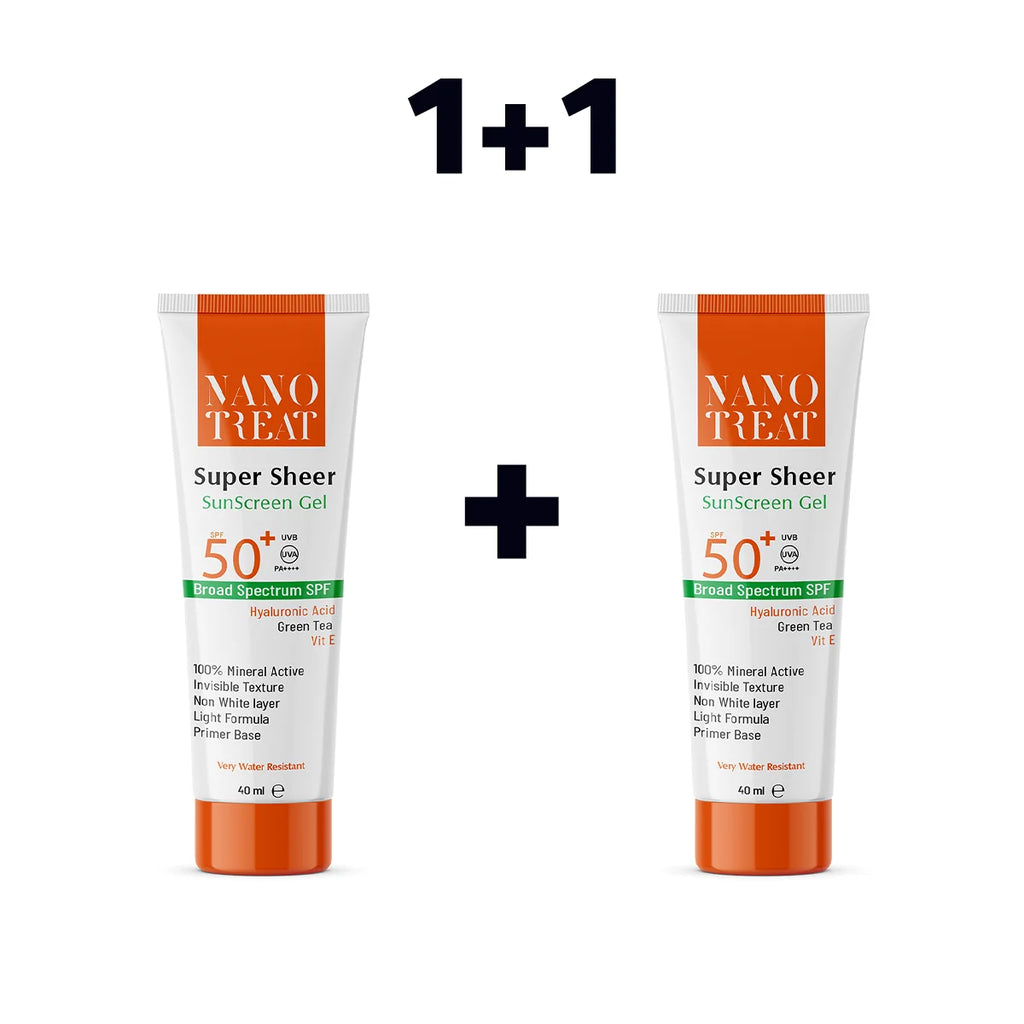 Nano-treat Sun Screen Super Sheer Transparent Gel 1+1