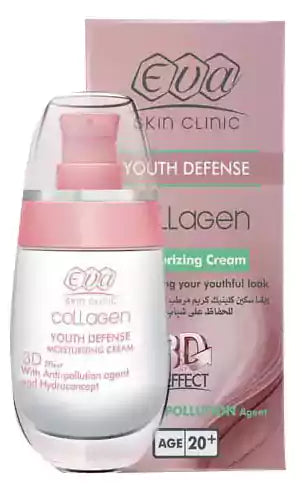 Eva Skin Clinic Collagen Moisturizing Cream For youth (+20) 50 Ml