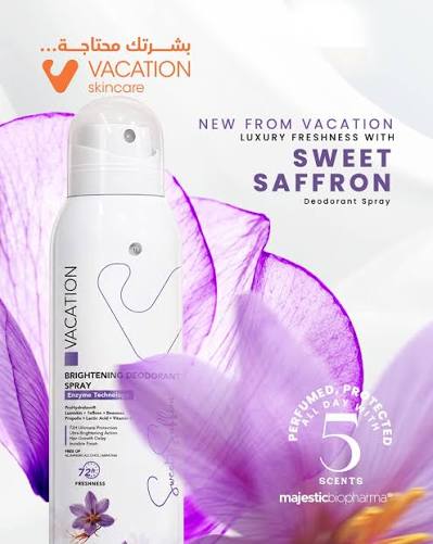 Vacation Deodorant Spray - Sweet Saffron  200 ml