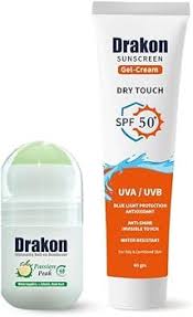 Drakon® promopack ( Sunscreen Gel-Cream SPF 50 +Drakon whitening Roll on Passion Peak)