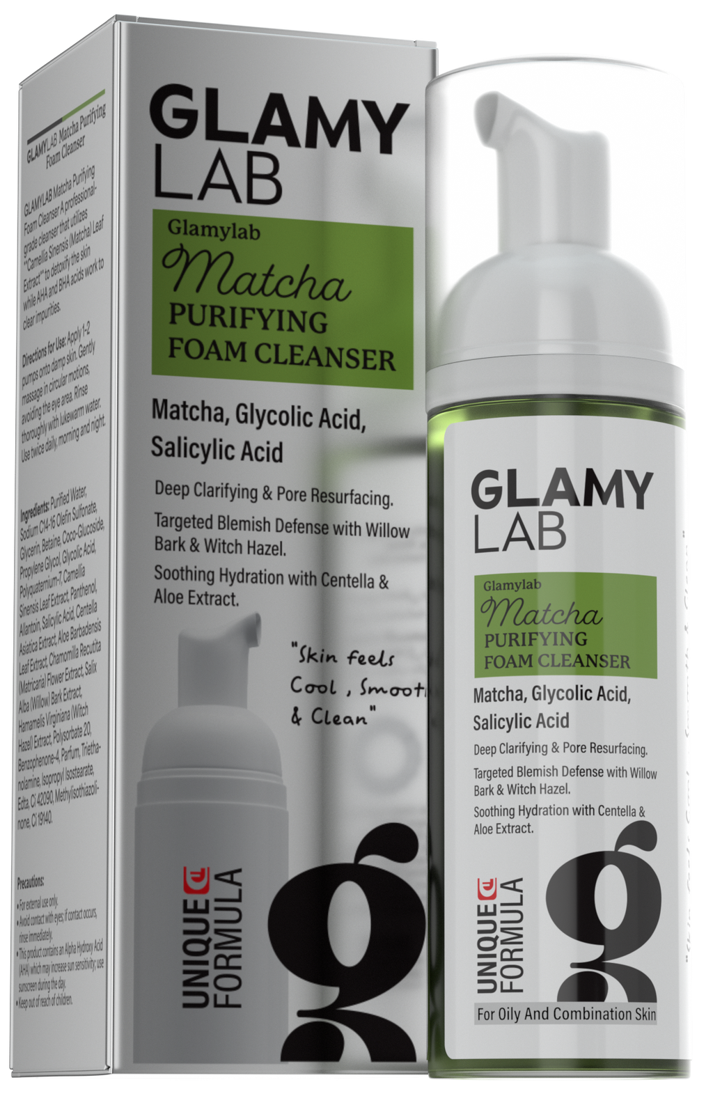 Glamy Lab Matcha Purifying Foam Cleanser
