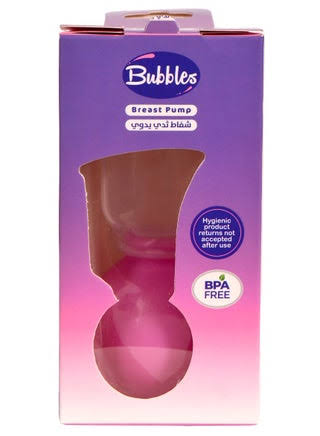BUBBLES  MANUAL BREAST PUMP شفاط ثدي عادي