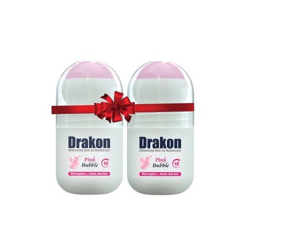 Drakon® Promopack Drakon Whitening Roll on Pink Bubble (1+1 Free)