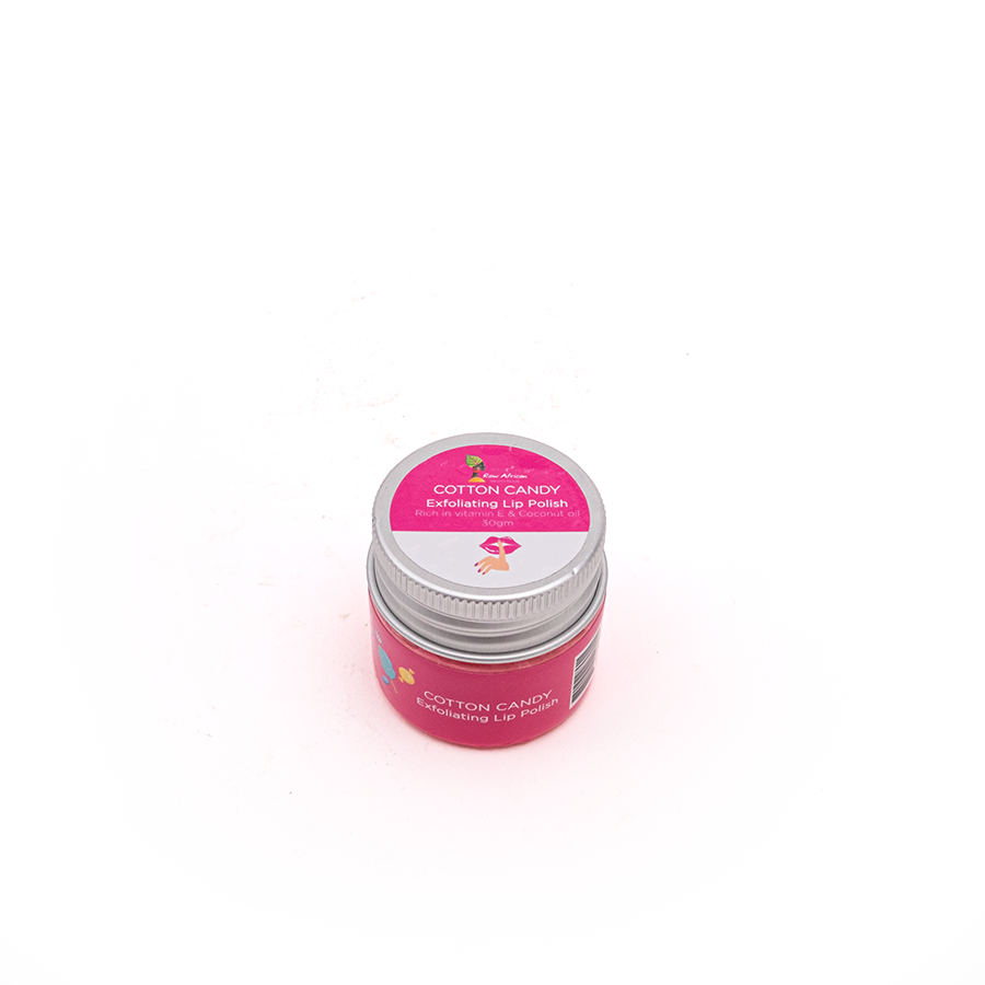 Raw African Lip Polish Exfoliating Cotton Candy