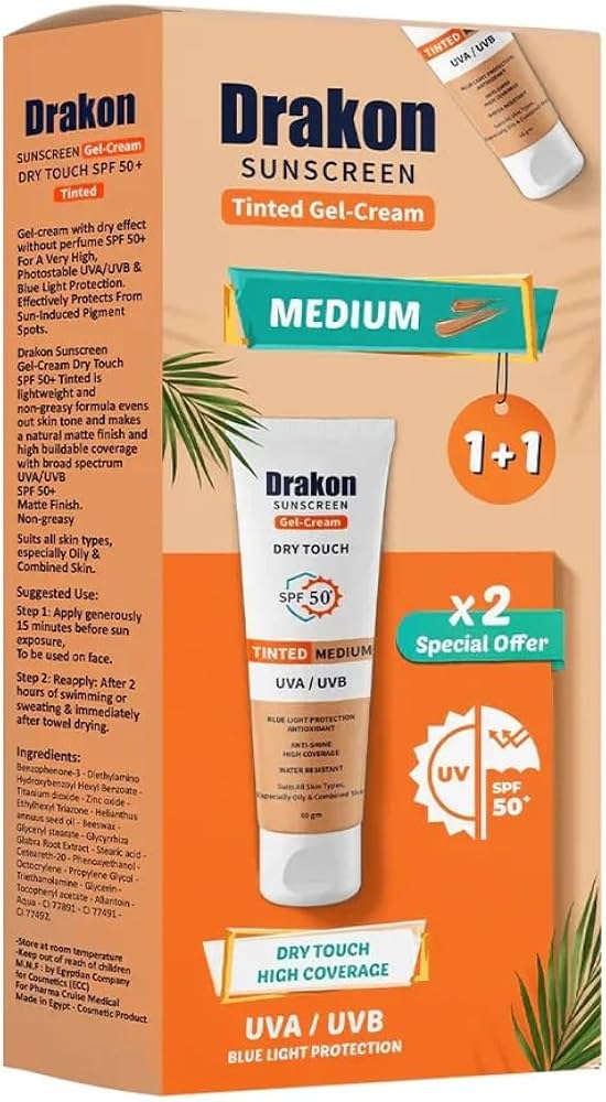 Drakon Tinted sunscreen Foundation  (Medium shade) promo
