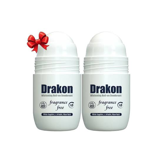 Drakon Whitening Roll-on Deodorant Fragrance Free 1+1