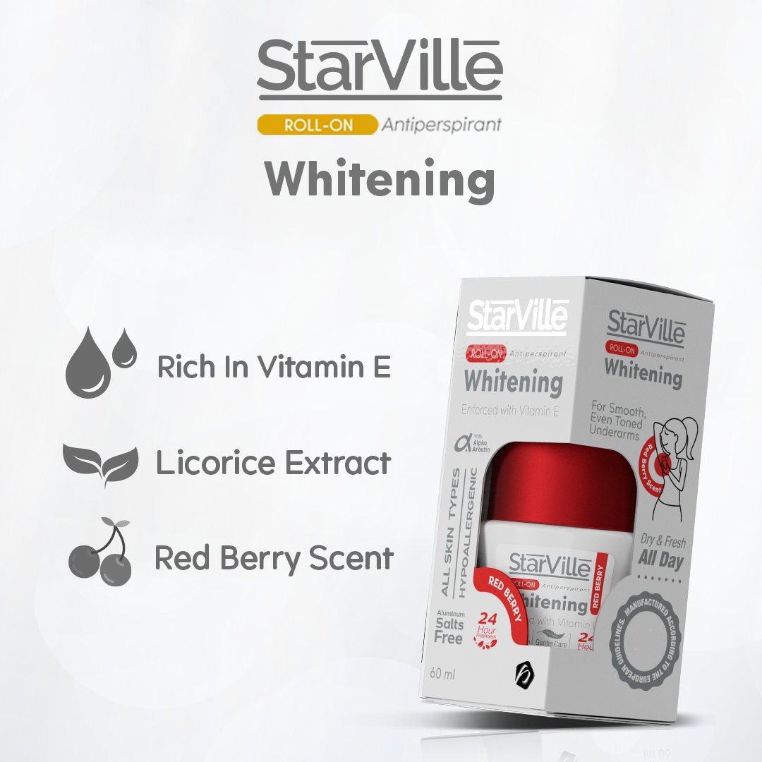Starville Whitening Roll on Red berry Scent 60 ml