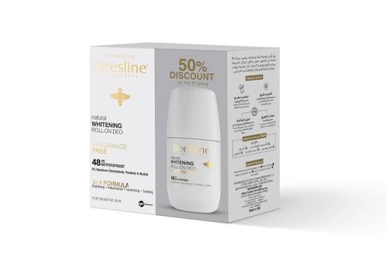 Beesline Whitening Roll-on Deodorant - Fragrance-Free (1+1 Free)