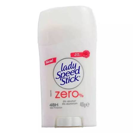 Lady Speed Stick Zero% 48H Rose Petals Deodorant Stick - 40gm