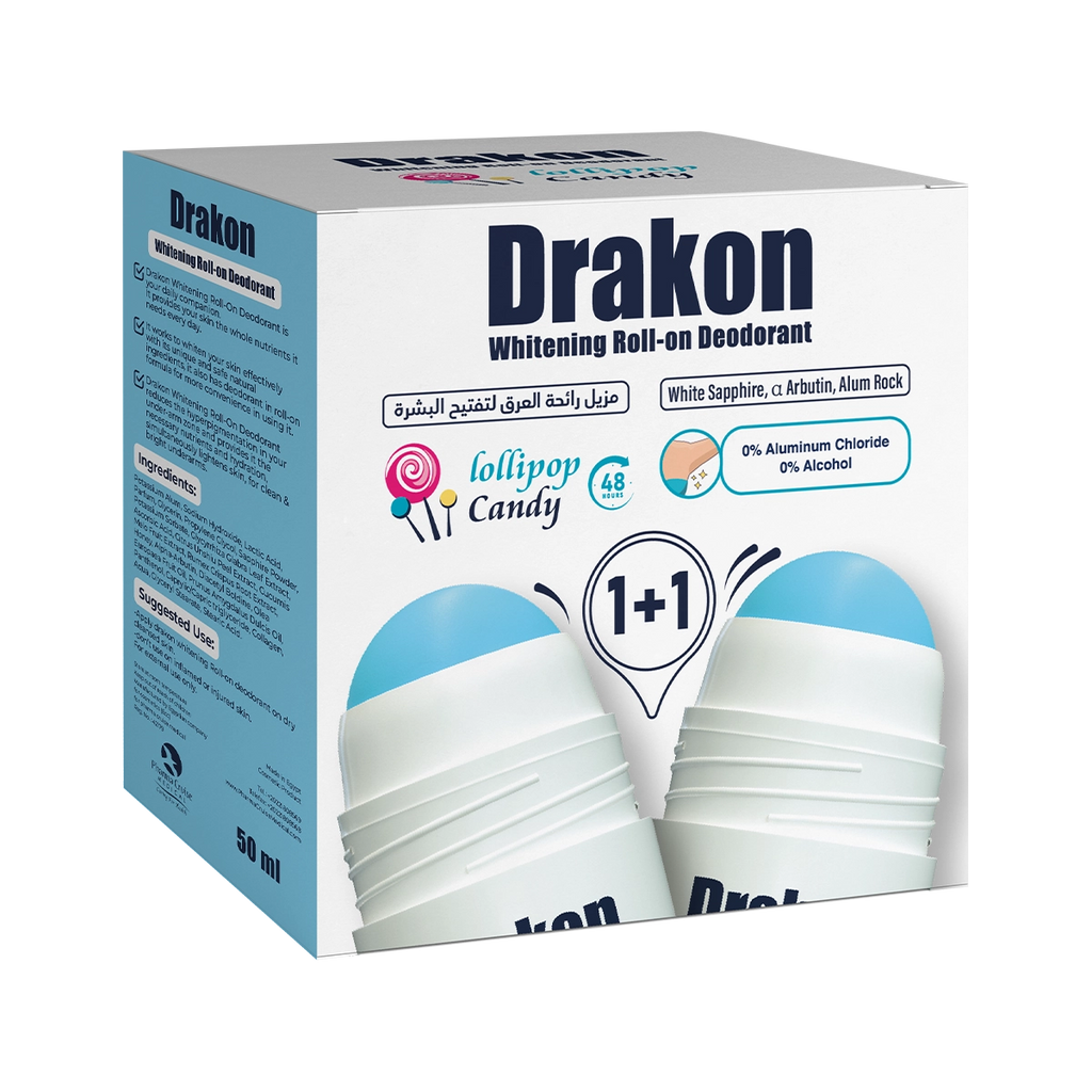 Drakon® Promopack whitening Roll on - Lollipop Candy 1+1 FREE
