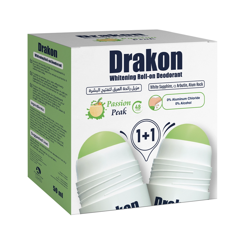 Drakon® Promopack Whitening Roll on -Passion peak (1+1 Free)