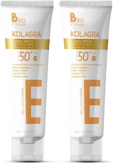 Kolagra Offer Sunscreen Gel Cream 1+1 promo pack