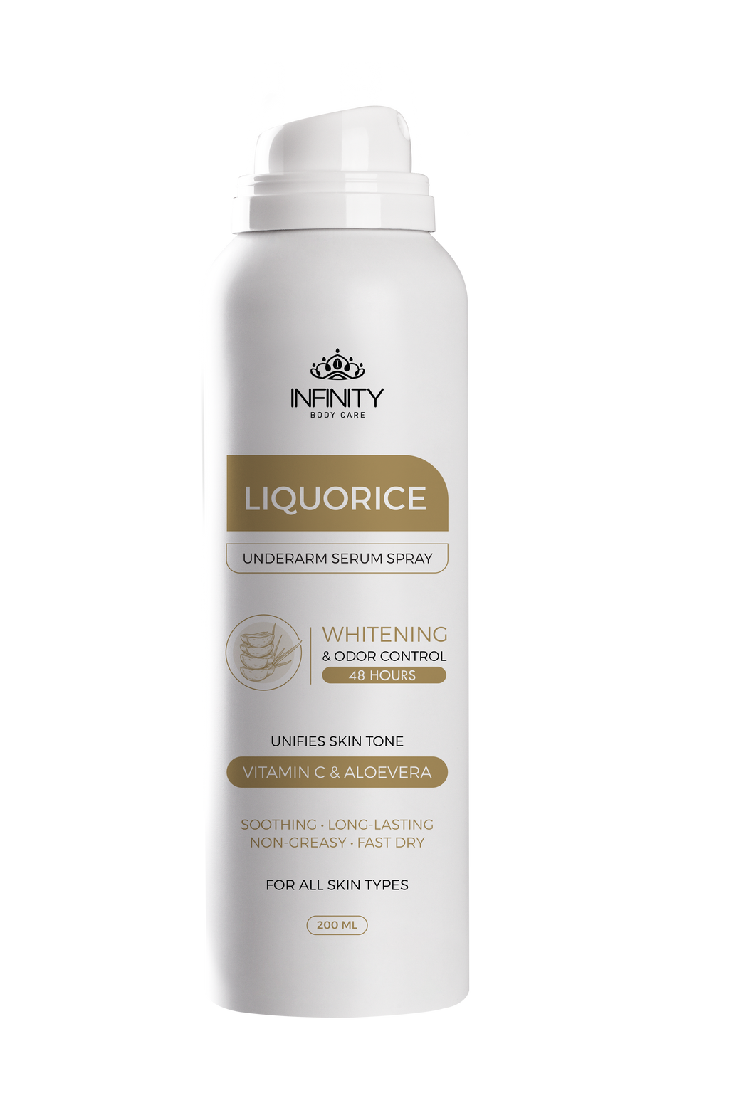 Infinity Underarm Serum Spray Liquorice - Aloe Vera