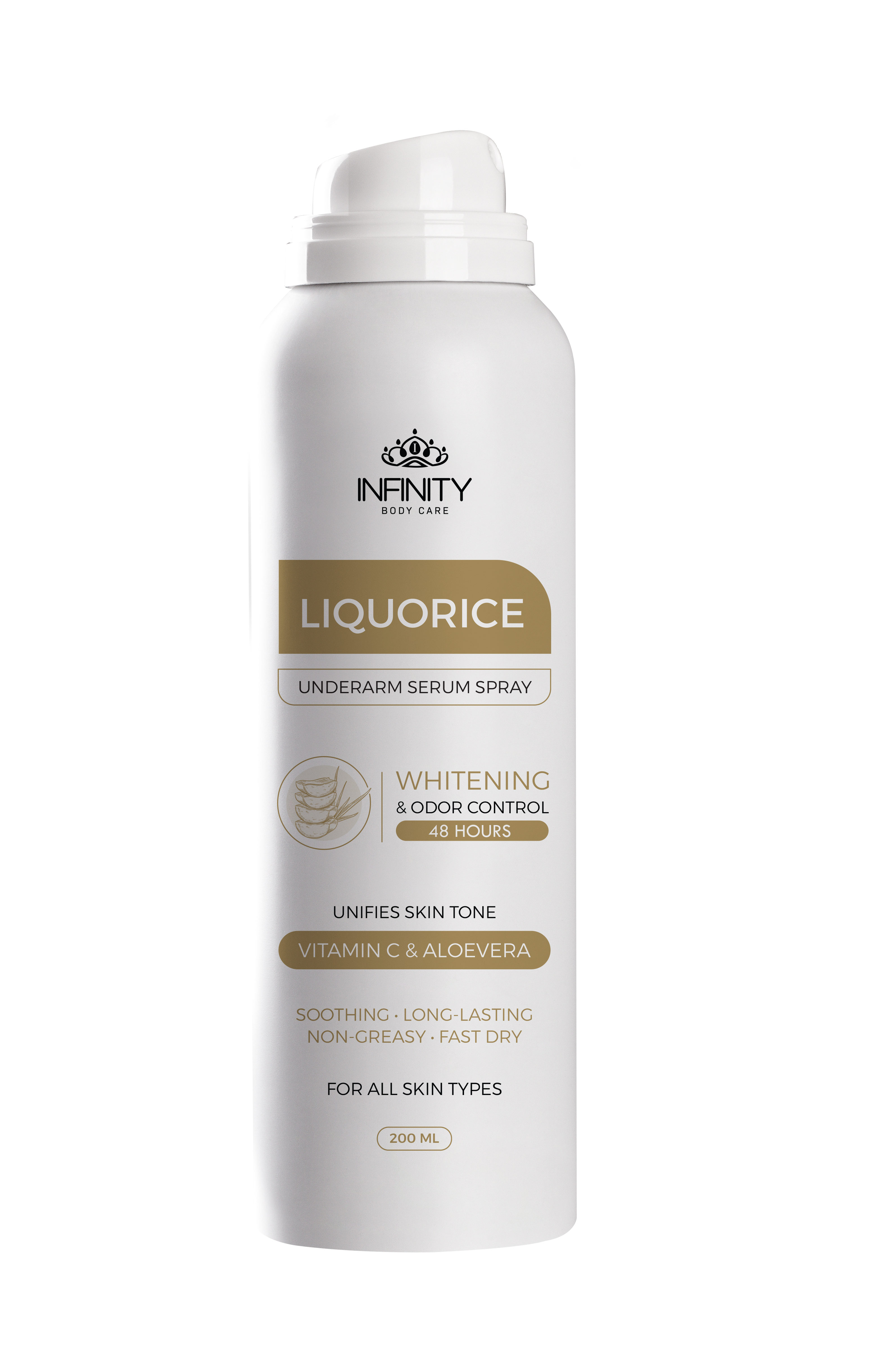 Infinity Underarm Serum Spray Liquorice - Aloe Vera
