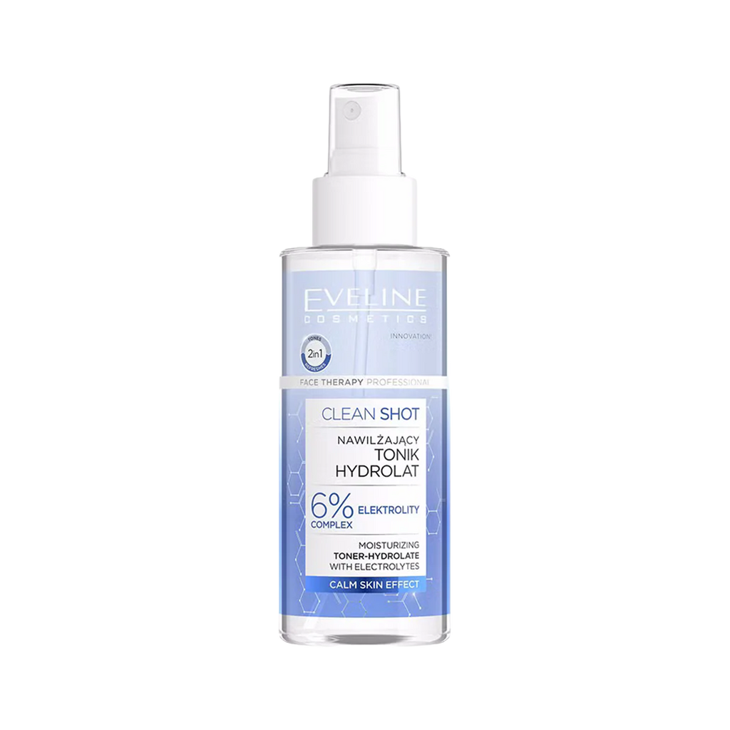 Eveline Clean Shot Moisturizing Toner-Hydrolate